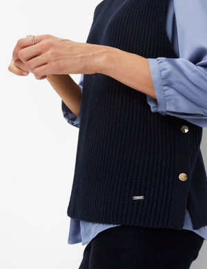 Brax Enie Sweater Vest | Berry + Navy