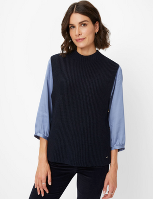 Brax Enie Sweater Vest | Berry + Navy