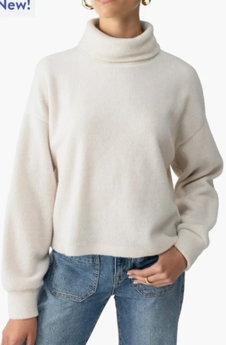 Sanctuary Every day Cozy Popover Knit Top | Almond