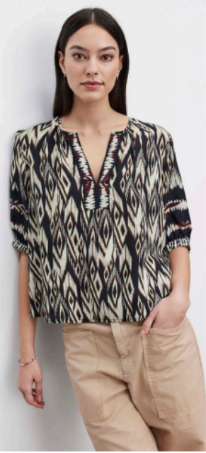 Velvet Beatrice Top | Black