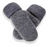 Lyla + Luxe Knit Mitten | Dark Grey + Tan