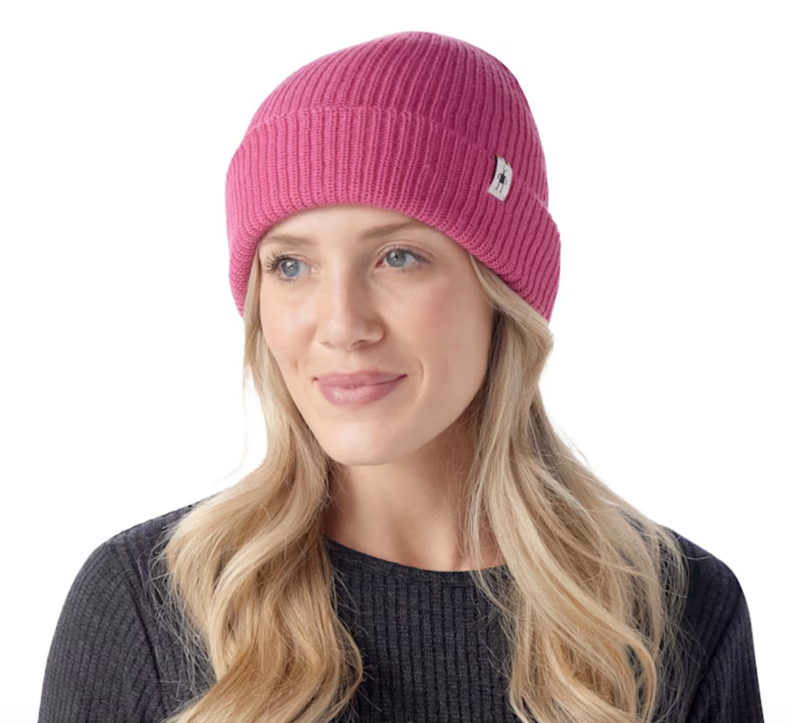 Smartwool Beanie | Toffee + Pink