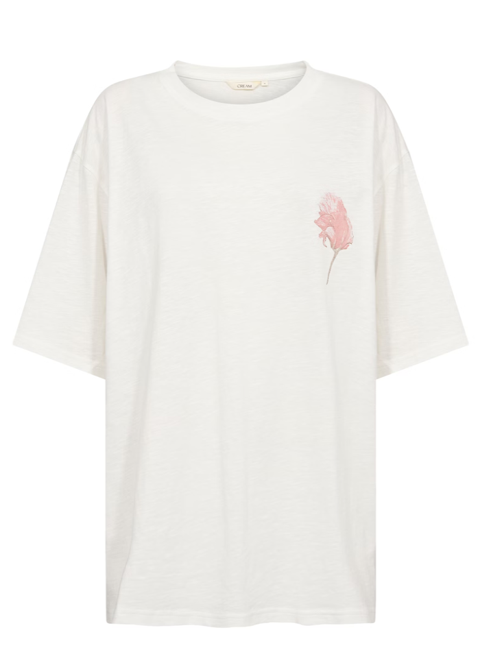 Cream Siffa T-Shirt | Rose