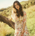 Cream Hailey Long Dress | Flower