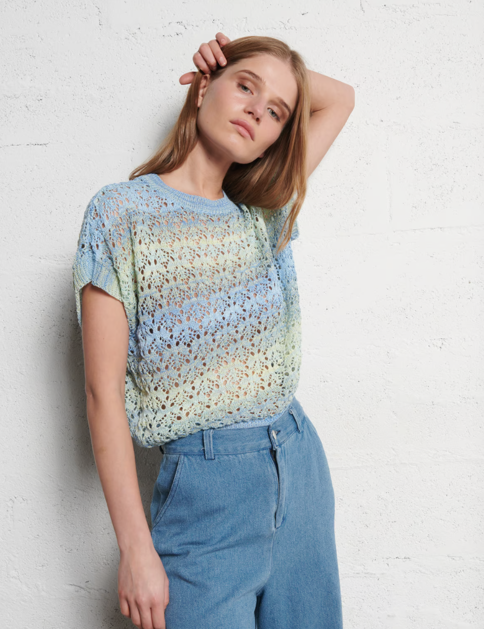 The Korner Knit Top | Blue