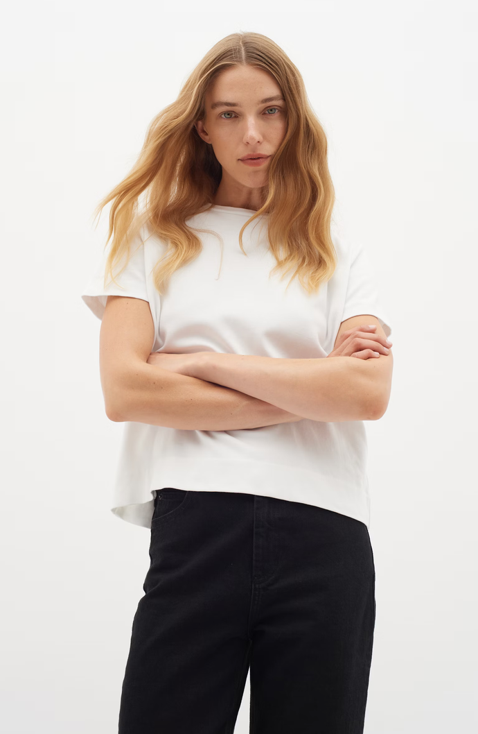 InWear Luke 100% Cotton Base Tee  | Black + White