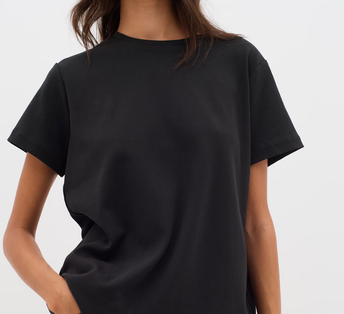 InWear Luke 100% Cotton Base Tee  | Black + White