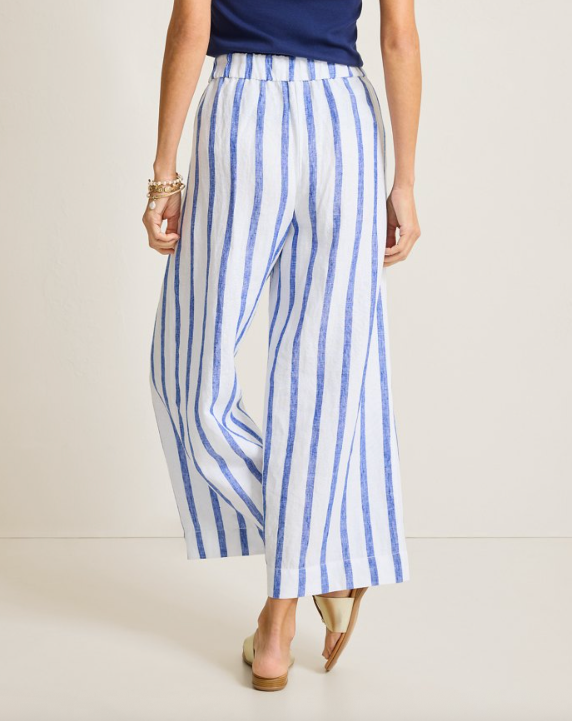 Tommy Bahama Two Palms Isla Sol Linen Culotte Pants | Cobalt Haze