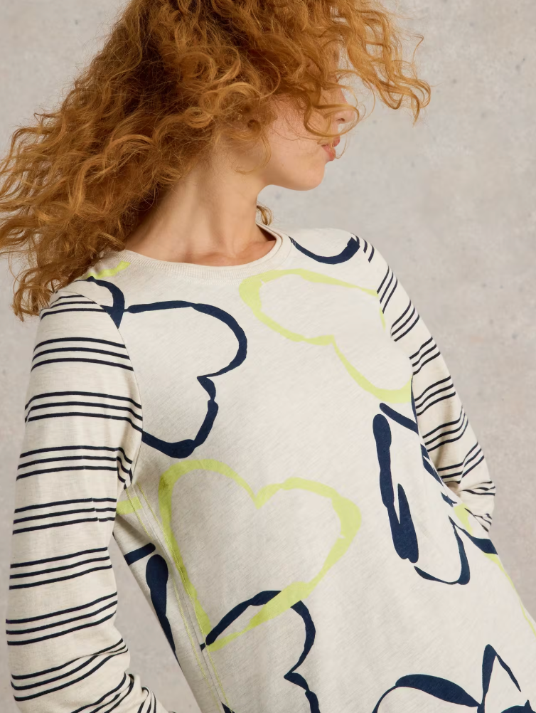 White Stuff Clara LS Tee | Natural