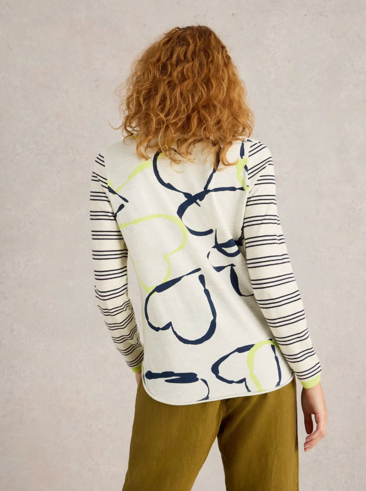 White Stuff Clara LS Tee | Natural