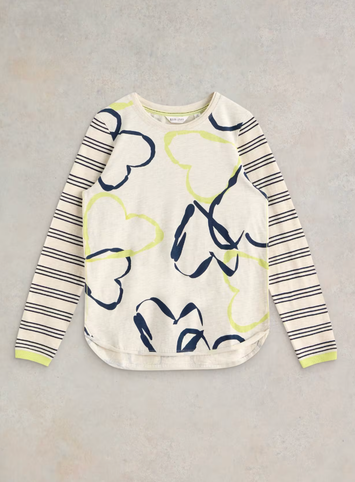 White Stuff Clara LS Tee | Natural