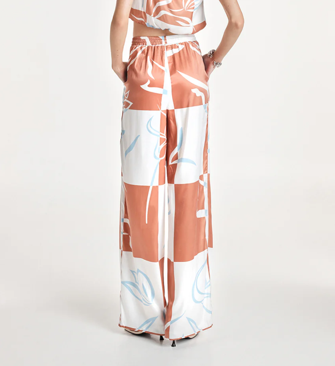 Madison The Label Helena Pants | Floral Check