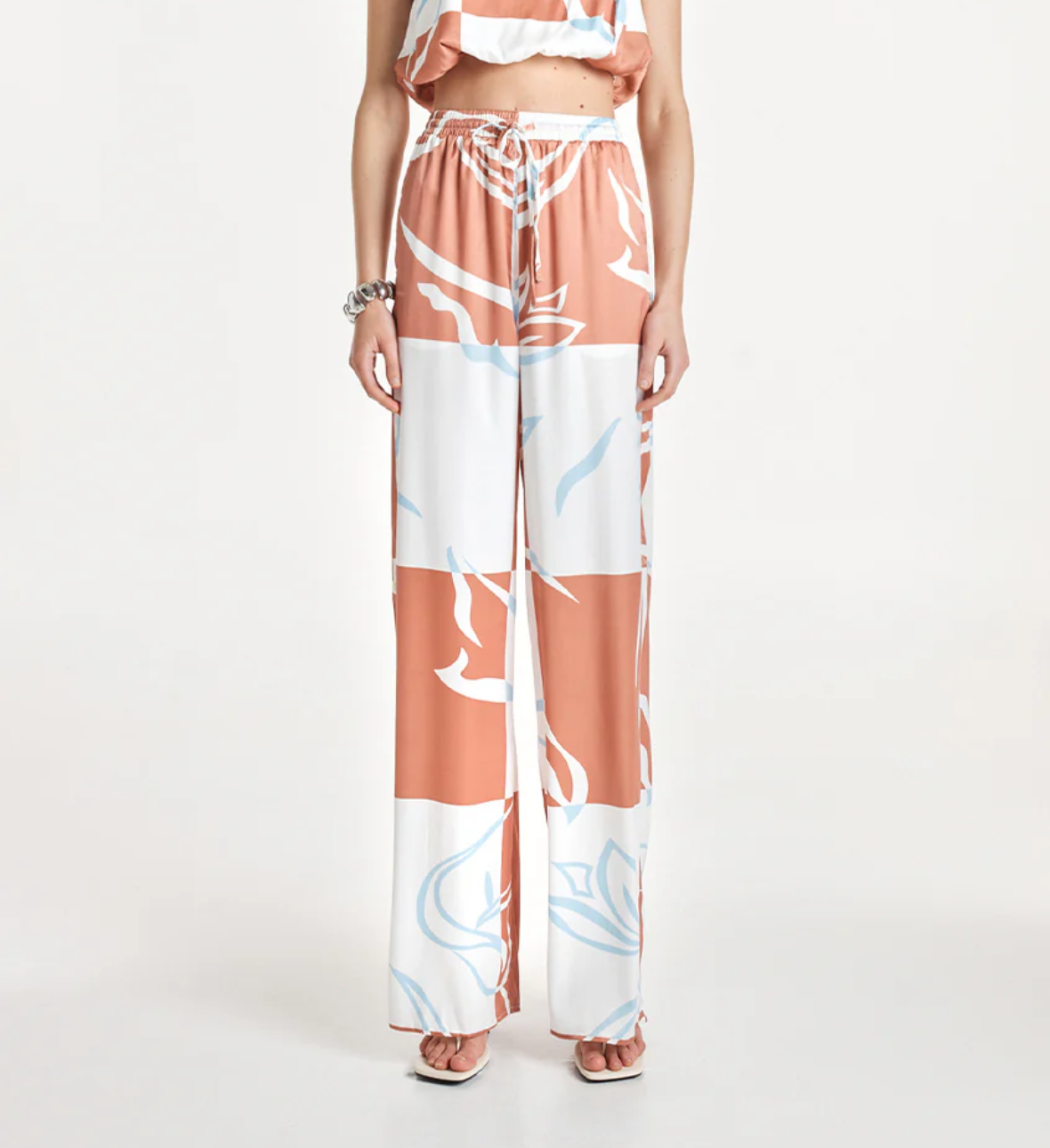 Madison The Label Helena Pants | Floral Check