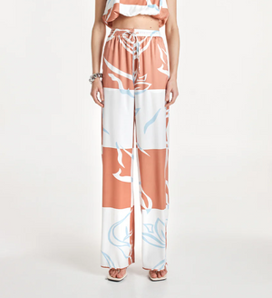 Madison The Label Helena Pants | Floral Check