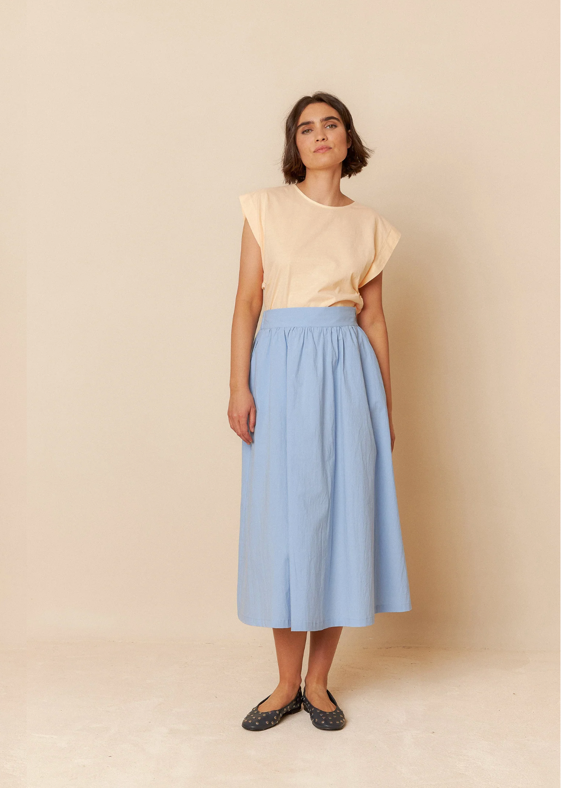 Indi & Cold Poplin Shirt Dress | Blue