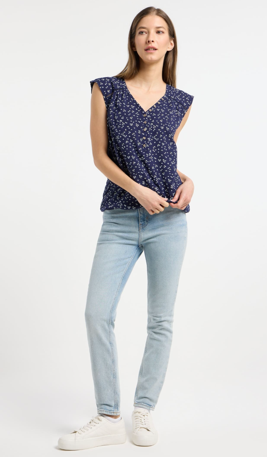 Ragwear Saltty Top | Coral + Midnight