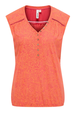 Ragwear Saltty Top | Coral + Midnight