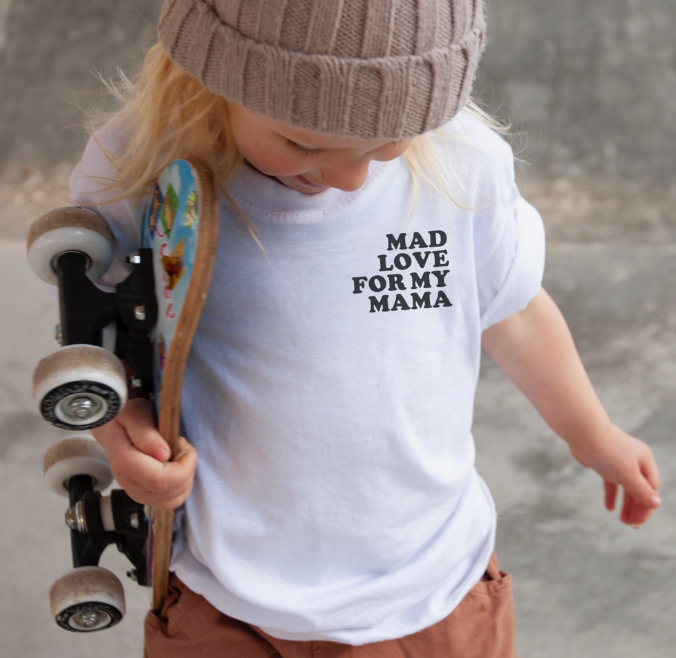 Mad Love For Mama Toddler Tee | Sage