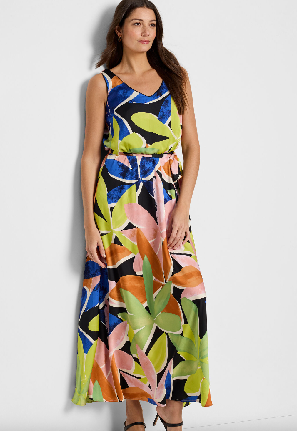 Nic & Zoe Mega Blooms Bianca Dress | Green