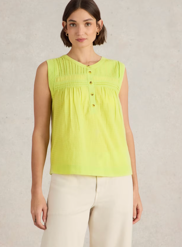 White Stuff iIsla Mix Top | Yellow