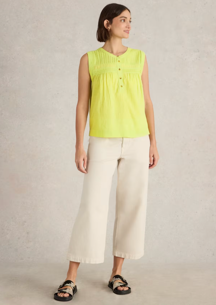 White Stuff iIsla Mix Top | Yellow