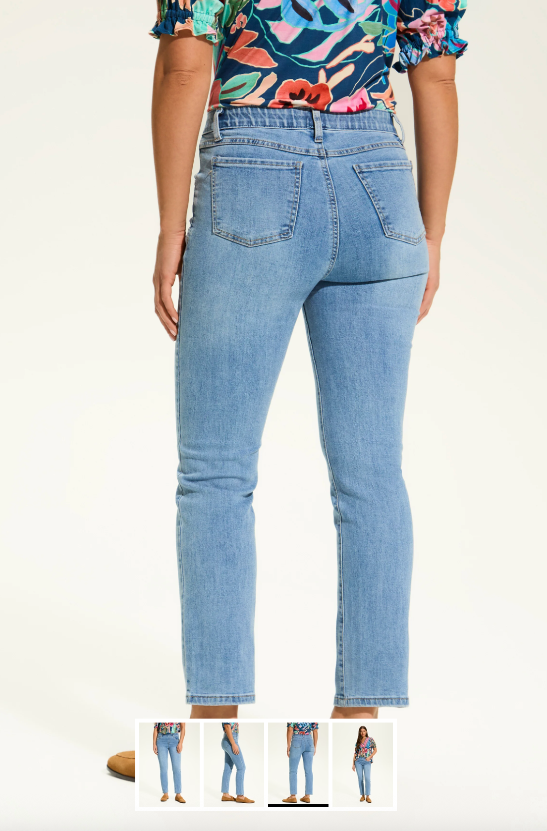 French Dressing Basic Pull-On Straight Ankle | Medium Wash