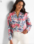 Nic & Zoe Foliage Woven Top | Firework