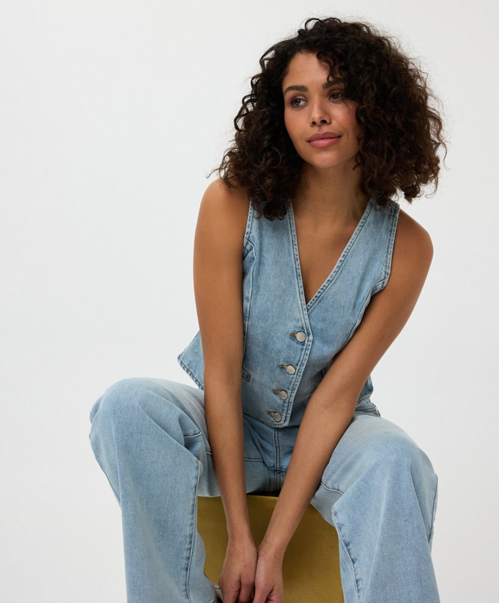 French Dressing Gilet Denim | Blue