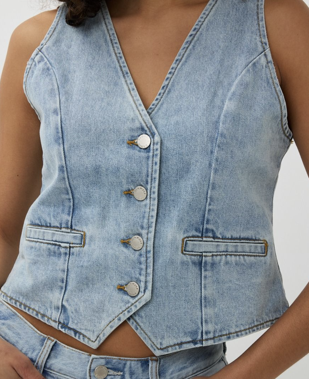 French Dressing Gilet Denim | Blue