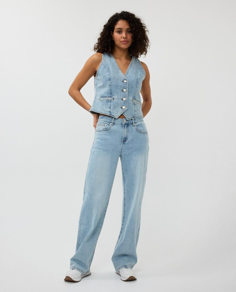 French Dressing Gilet Denim | Blue