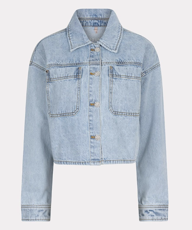 Esqualo Oversized Denim Jacket | Blue
