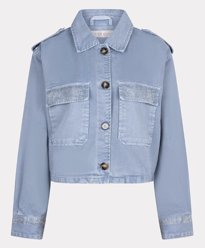 Esqualo Studded Jean Jacket | Blue