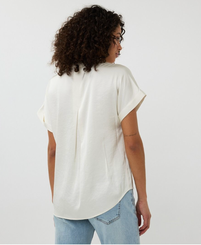 Esqualo Short Sleeve Blouse | Off-White