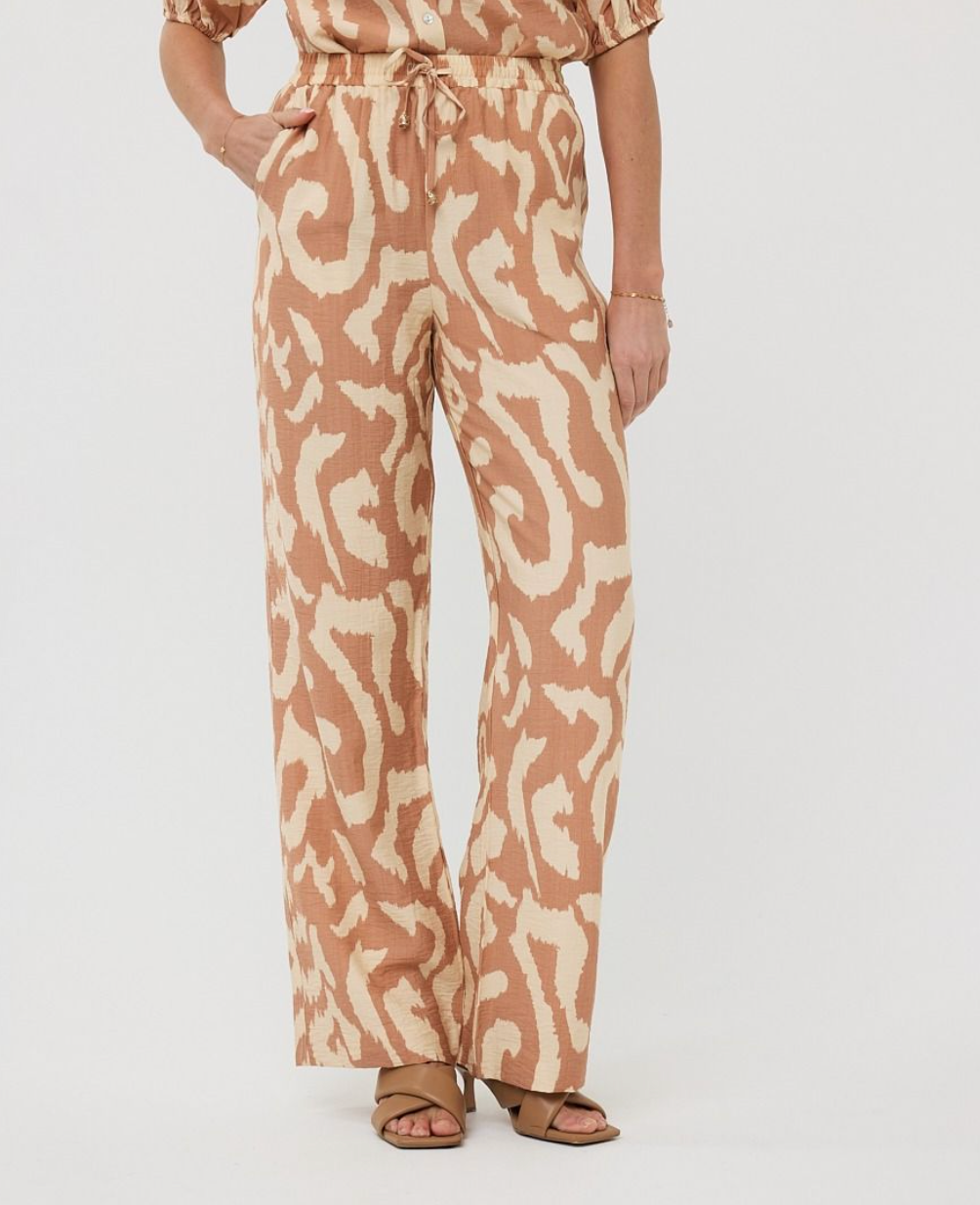 Esqualo Solar Swing Trousers | Print