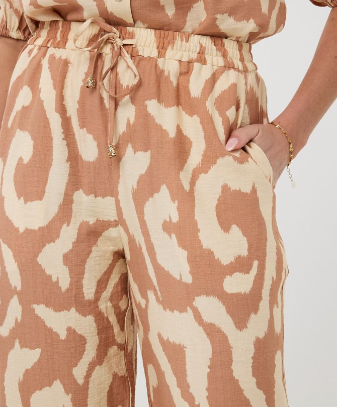 Esqualo Solar Swing Trousers | Print