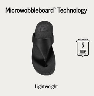 FitFlop Lulu Leather Toe Post | Black + Red + Rose Gold + White