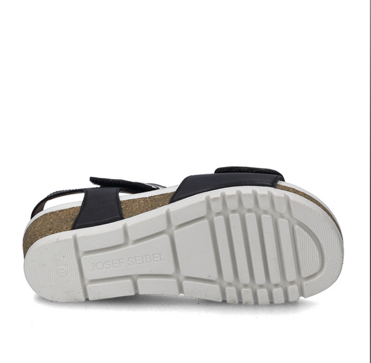 Josef Siebel Quinn 16 Sandal | Black + Cognac