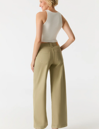 Cup of Joe Lulu Wide Leg Trouser | Aqua + Black + Dark Blue + Khaki + Sand