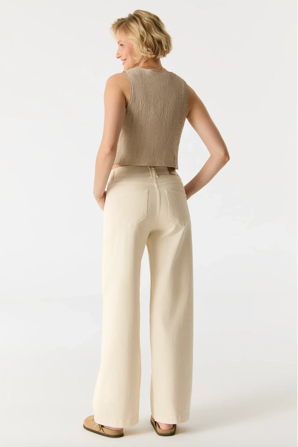 Cup of Joe Lulu Wide Leg Trouser | Aqua + Black + Dark Blue + Khaki + Sand