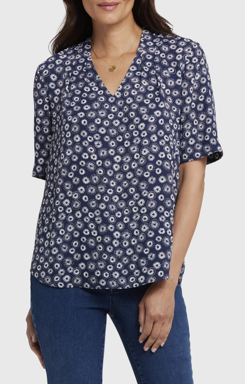 NYDJ Charming Top | Costa Nova + Navy