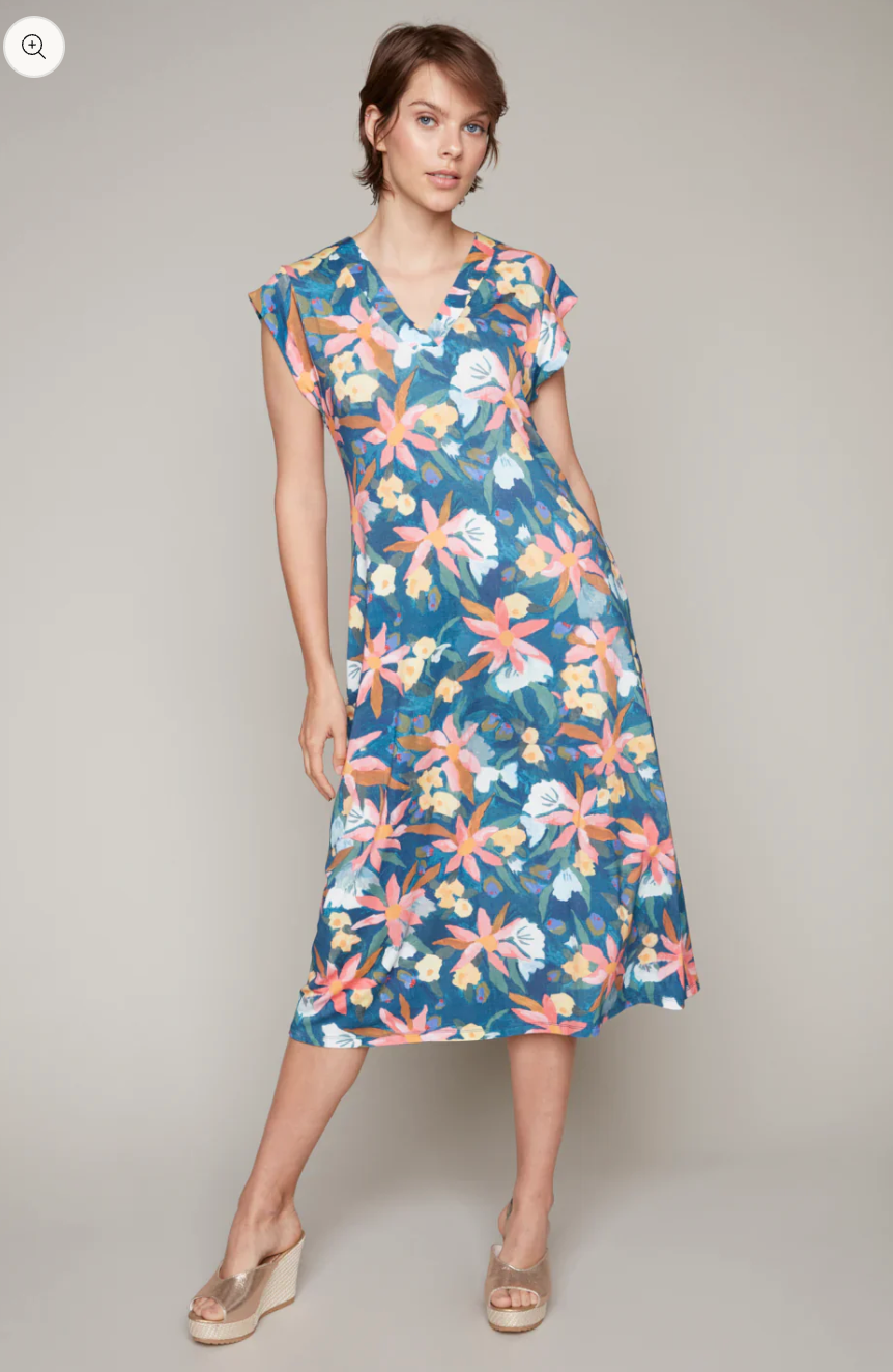 Carre Noir Floral Knit Dress | Multi