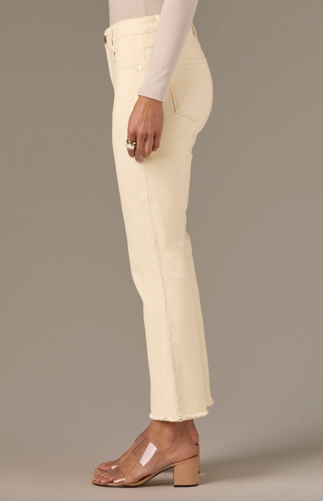 Wit & Wisdom Tatum Hirise Itty Bitty Flare | Ecru
