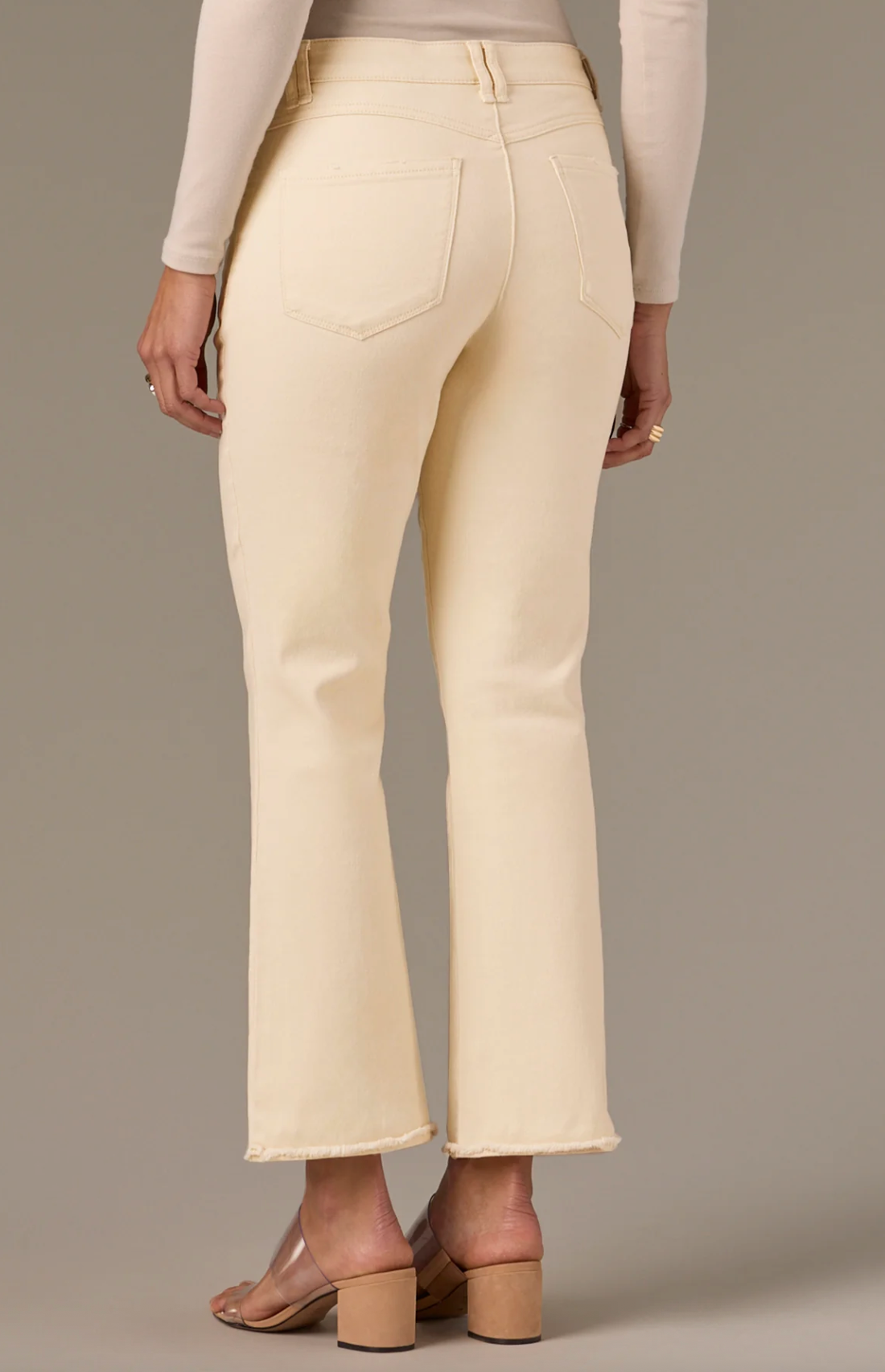 Wit & Wisdom Tatum Hirise Itty Bitty Flare | Ecru