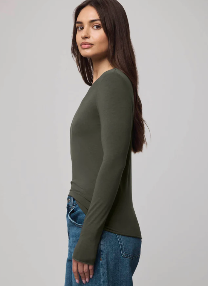 Splendid Bamboo Long Sleeve Tee | Green