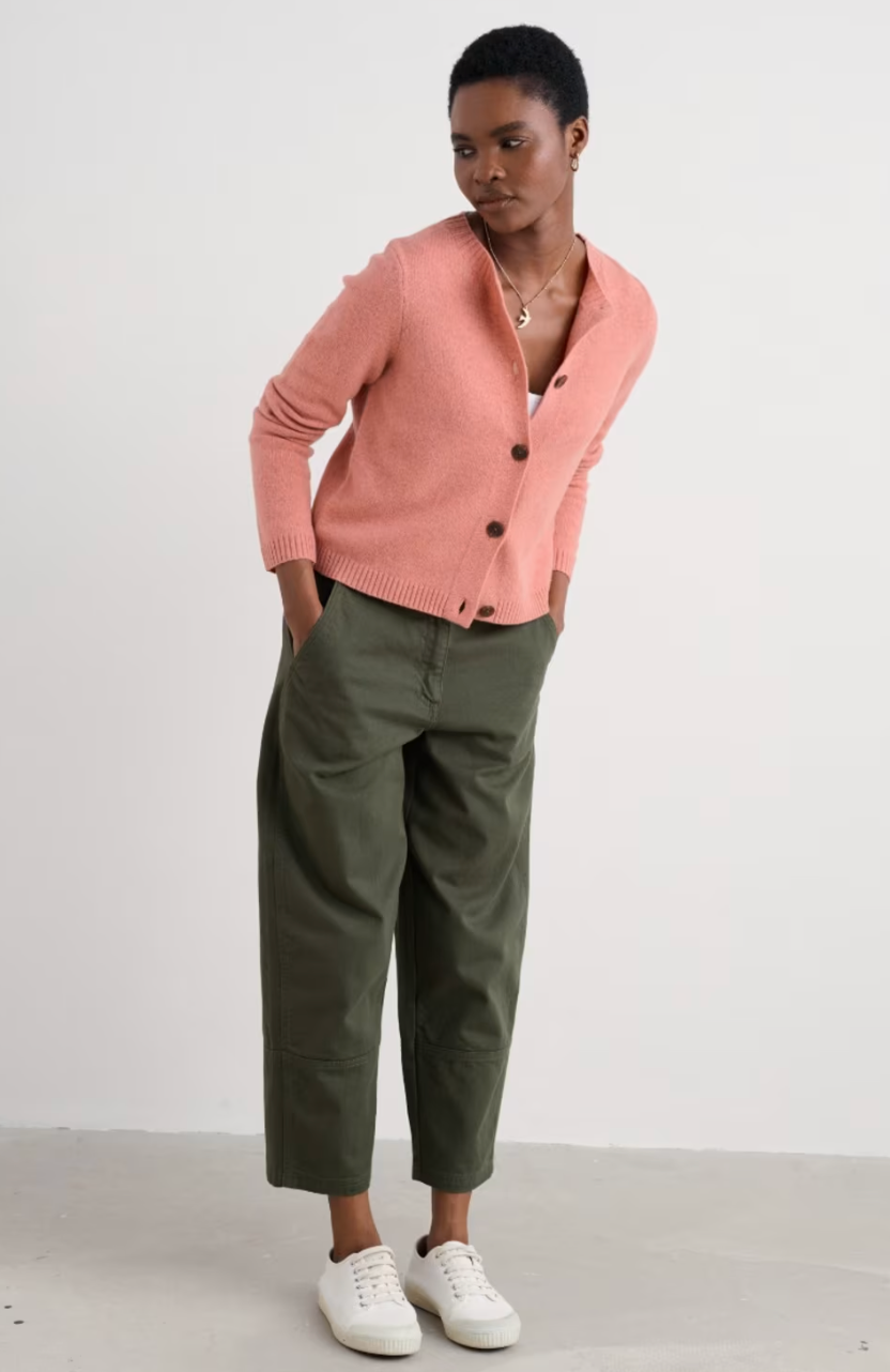 Sea Salt Tern Tide Cardigan | Pink + Orange