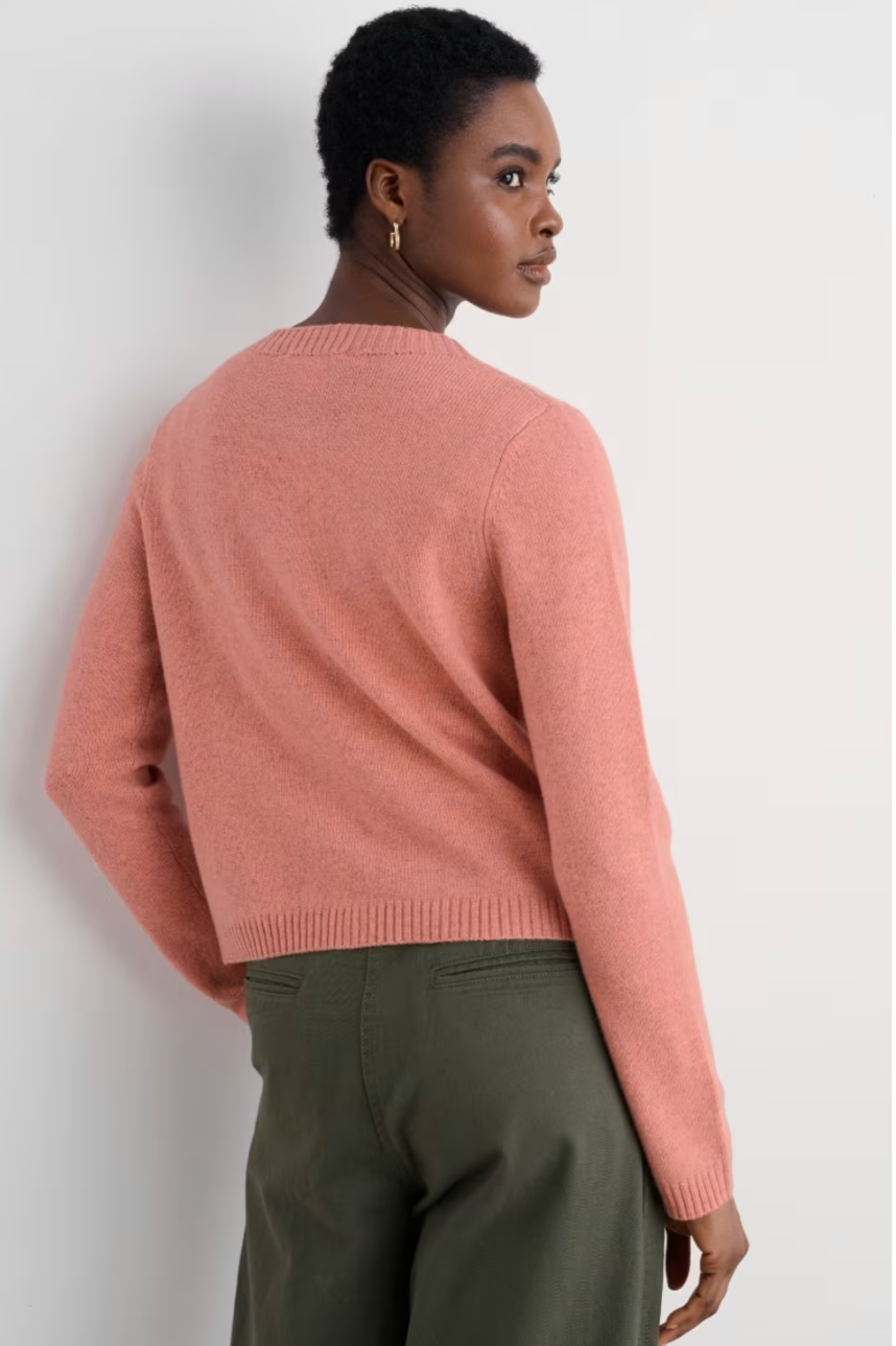 Sea Salt Tern Tide Cardigan | Pink + Orange