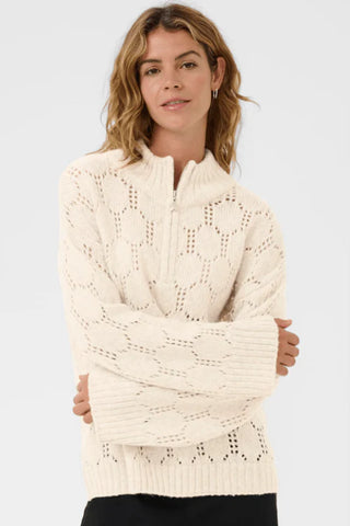 Cream Zilla Pullover | Oat Melange