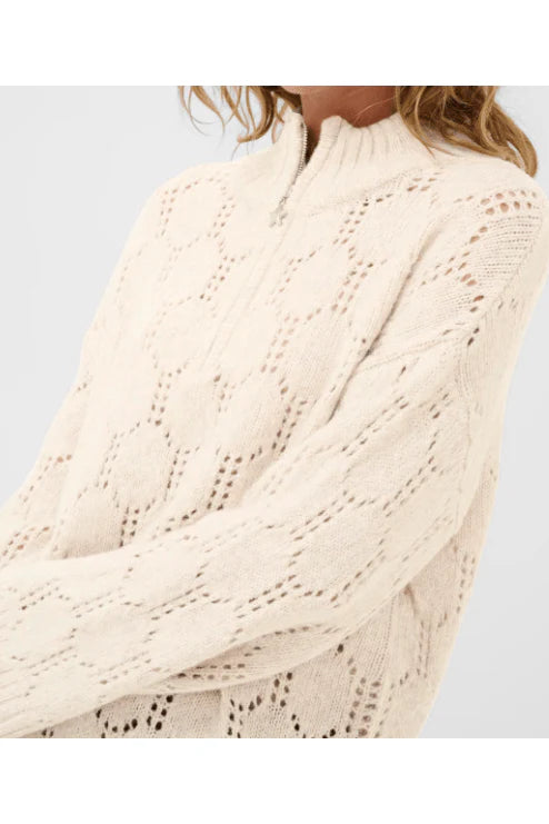 Cream Zilla Pullover | Oat Melange