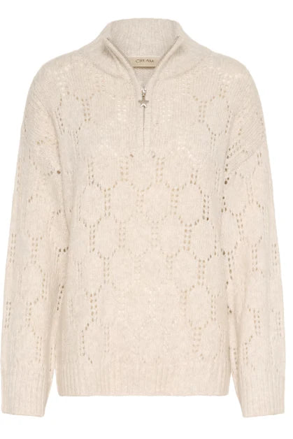 Cream Zilla Pullover | Oat Melange