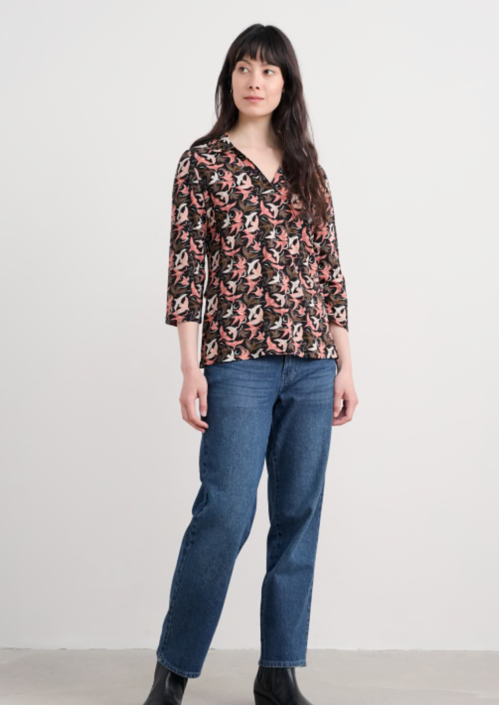 Seasalt Wavecrest Shirt in GOTS-Certified Organic Cotton Jersey | Bird